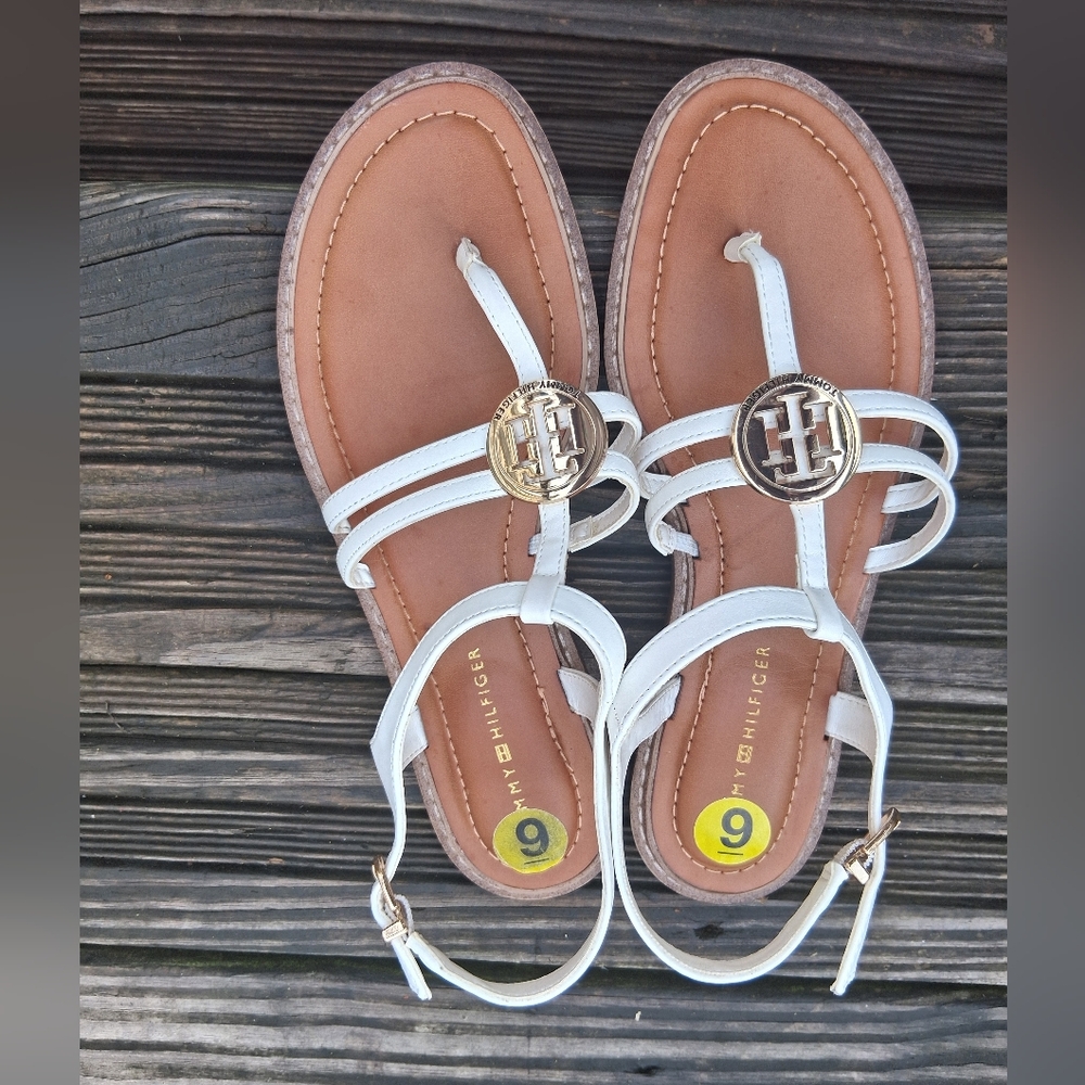 Tommy Hilfiger White Sandals for Women